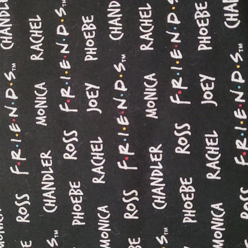 Handmade FRIENDS zipper pouch